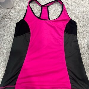 Xersion Fuchsia and Black Athletic Tank